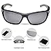 Duduma Polarized Sport Mens Sunglasses for Baseball Fishing Golf Running Cycling with Fashion Women Sunglasses and Men Sunglasses Tr80821 Flexible Superlight Frame (Black frame, Black lens)