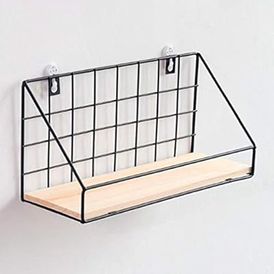 Leoboone Diseno Simple Estante De Pared De Hierro Estante De