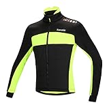 SANTIC Cycling Fleece Thermal Long Jersey Winter Jacket Yellow-Gabriel