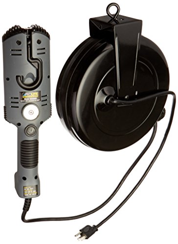 Alert Stamping LED Cord Reel Shop Garage Work Light 1000 Lumens 5030AHS, Gray