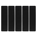 ROSENICE 5pcs Anti Slip Tape Sticker Stairs Decking Grip Strips with Black Sand