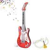 M SANMERSEN Kids Guitar, Kids Guitar for Girls Boys, Electric Toy Guitar Music Instruments Party Favor Birthday Gift for Kids