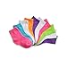 Hanes Girls' Toddler Ankle EZ Sort Socks Assorted 10-Pack