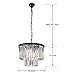 Saint Mossi 6-Lights Crystal Chandelier Modern Farmhouse Chandelier,Crystal Pendant Light Fixtures in Farmhouse Pendant Light Style,H14 x D18,Chain Adjustable