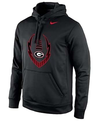 Amazon.com: Nike Therma Fit Georgia Bulldogs Football Icon Pullover Hoodie Sweatshirt Black 