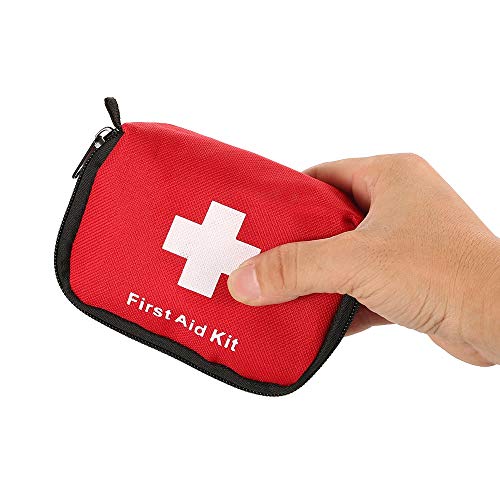 Multifunction 35Pcs First Aid Kit Outdoor Emergency Kit Bag Small First Aid Portable Travel Bag Medical Essentials Perfect for Home Camping Office Hiking Large Capacity (Color : Red, Size : M)