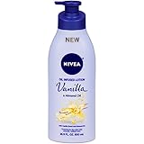 NIVEA Vanilla and Almond Oil Infused Body Lotion - Fast Absorbing 24 Hour Moisture for Dry Skin - 16.9 fl. oz. Pump Bottle