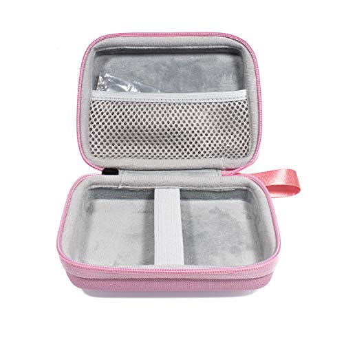 Alltravel Customized case for Fujifilm Instax Mini Link Smartphone Printer, mesh Pocket for Cable and Other Accessories, Strong and Light Weight case (Pink)