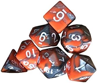 Auwer Clearance Sale Set of 7 Dice Dungeons and Dragons Dice Set for D&D Dice Games RPG MTG Table Games Role Playing Game