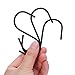 Outus 20 Pack Black S-Hooks S Hanging Hooks S Shaped Hooks S Hanger Hooks Kitchen Pot Pan Hooks