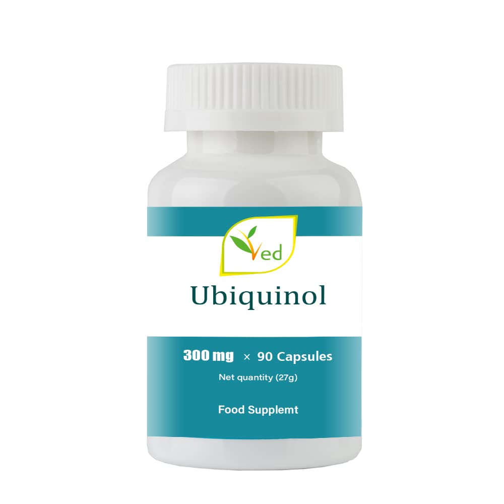 Ved Ubiquinol Softgel| Active Form coq10 | High Absorption | 300mg 90 Count,3 Months Supply.