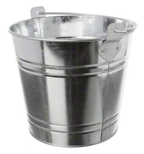 American Metalcraft PTUB87 Steel Natural Galvanized Pail, 1.16-Gallon