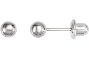 BEDROCK JEWELRY Inverness 4 mm Bezel Titanium Piercing Earrings Clear cristal, Sterile Hypoallergenic for Sensitive Ears. Packaged in sterile, tamper-resistant cassettes.