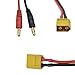 Jrelecs XT60 to 4.0 Banana Plug Balance Charge Cable 15cm for Rc Helicopter Quadcopter 5pcs(12AWG)