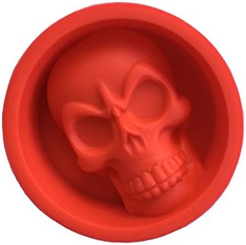 HONGLIDA Halloween Skull Silicone Muffin Cups, 5-Pack