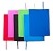 6 Pack Stretchable JUMBO Book Covers for Textbooks up to 9 x 12 by Zen4Life -Best for Protecting Your Valuable Books - Washable, Reusable, Multi-colored Book Socks with Bookmark