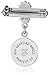 Children's Sterling Silver Christening Pin with Guardian Angel
