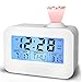 Alarm Clocks for Bedrooms, DANGSHAN Cool Digital Snooze Projection Alarm Clock with 3.5