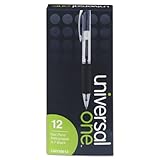 UNV39912 - Universal Clear Barrel Roller Ball Retractable Gel Pen