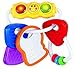 Advanced Play Baby soft water filled sensory rattle ring activity keys toy with flashing lights plus infant teether soother for teething babies