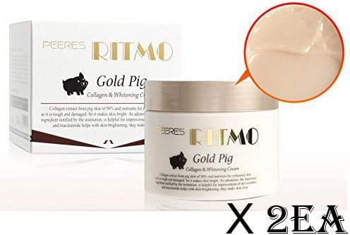 [RITMO] Gold Pig Collagen & Whitening Dual Functionality Cream 100ml x 2EA / Korean Cosmetics