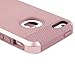 iPhone SE Cases, iPhone 5S Case, iPhone 5 Case, BENTOBEN Slim Fit Dual Layer Hard PC Soft TPU Hybrid Shock-Absorption and Anti-Scratch Cover for Apple iPhone 5 5S SE, Rose Gold