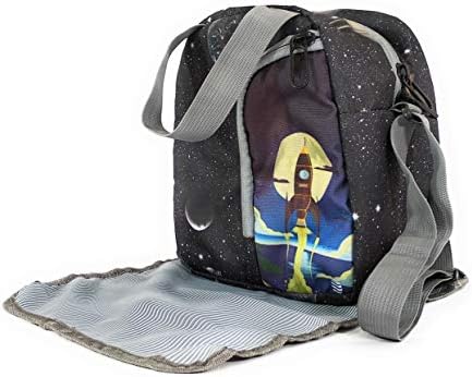 EarthVibe Combo Lunch Tote Bag Free Mat Insulated Zipper Handle Waterproof Bottle Holder-Sky 1