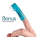 Boshel 3 Pc Dog Toothbrush Kit - 2 Dog Tooth Brush + Small Dogs Finger Toothbrush - Pet Tooth Brush for Dogs - Puppy Tooth Brushes for Small Breed & Large, Best Tooth Brushing Kit