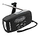 18500mWh Weather Emergency Radio, Portable Solar AM/FM/NOAA Hand Crank Radio, Cell Phone Charger with SOS, 1W LED Flashlight, Headphone Jack, Power for Emergency Preparedness (5000mAh Black)