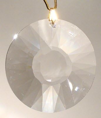 SWAROVSKI 40mm Clear Crystal Sun-Moon Medallion Prism