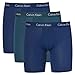 Calvin Klein Modal Boxer Brief Ultra Soft - 3 Pack (Medium, Blue/Green)