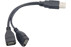 Usb 2.0 A Male To Female 2 Double Dual Usb Power Adapter Y Splitter Extension Cable Convenient design