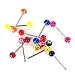 SHINEstyle 100 Pcs 14G Assorted Colors Mixed Nipple Tongue Rings Barbells Body Piercing Jewelry