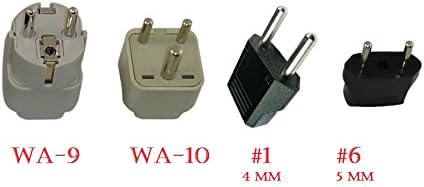 ANGOLA PLUG ADAPTERS WA-9, WA-10. #1, & #6