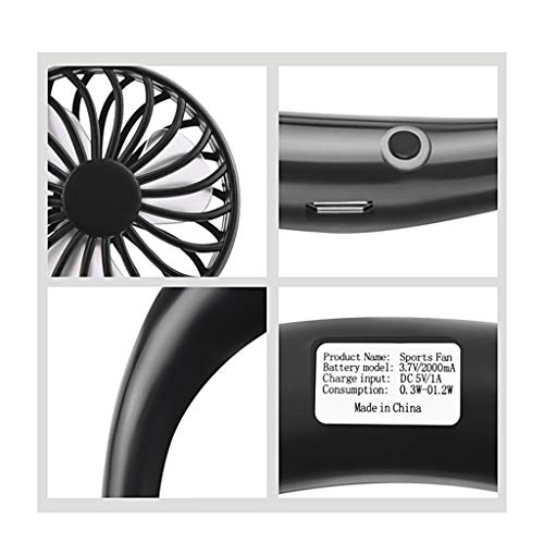 4 Neckband+Fan+Portable+Rechargeable+Hands+Free