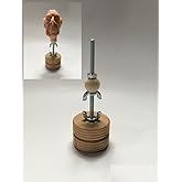 Morezmore M00618-1 1pc Clay Figure Head Stand Sculpting Painting Wigging