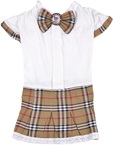 DOUGE COUTURE Dress for Dogs (DC-D-03_10, Brown, 10)