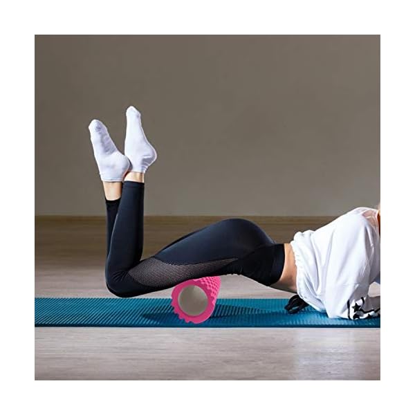 JetWOOT Foam roller,Ultra Lightweight Hollow Core Muscle Roller,Trigger Point Grid Sports Massager,Deep Tissue Muscle…