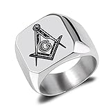 316L Stainless Steel Masonic Ring for Men Master Masonic Signet Ring Mason Ring Jewelry (S12)