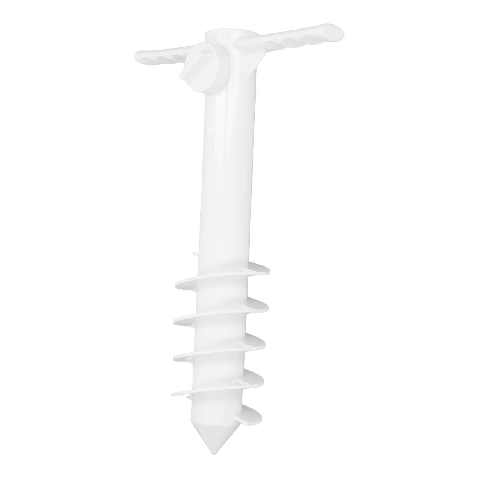 TOPINCN Beach Umbrella Sand Anchor, Portable Umbrella Holder with 5 Spiral Screw, One Size Fits All Beach Umbrellas, Heavy Duty Umbrella Ground Base, Safe Stand for Strong Winds