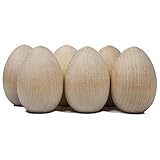 Unpainted Wooden Eggs - For Easter, Crafts and more - 2-1/2