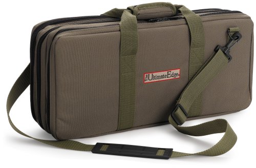 The Ultimate Edge 2001-EVOL 18-Piece Knife Case with Full Accessory Compartment, Olive