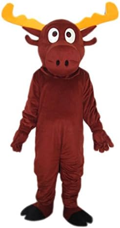 MascotShows Reindeer Mascot Costume Christmas Adult Size