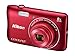 Nikon COOLPIX S3700 Digital Camera with 8x Optical Zoom and Built-In Wi-Fi (Red)