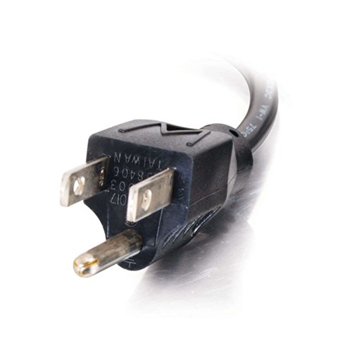 C2G 6FT Premium 90 Degree Replacement AC Power Cord - Durable Power Cable for TV, Computer, Monitor, Appliance & More (24240)
