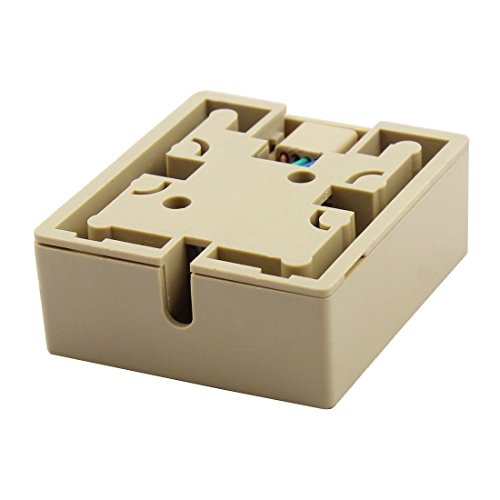 uxcell RJ45 8P8C Cat5 Ethernet Network Cable Cord Wall Surface Mount Connector Box