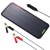 ALLPOWERS 18V 7.5W Portable Solar Car Boat Power Sunpower Solar Panel Battery Charger Maintainer for Automobile Motorcycle Tractor Boat Batteries