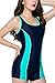 BeautyIn bathing suits for women one piece swimsuits for women plus size bathing suits,Mint Green,6,Tag Size: 40