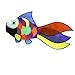 emma kites Cute Rainbow Fish Windsock Spinner Spiral 32-inch primary