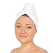 Kleager Shower Hair Towel Super Absorbent Microfiber (2 Pack) Hair Wrap Shower and Swimming Soft Hair Turban Drying Cap - White